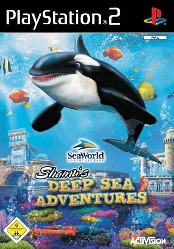 SeaWorld Adventure Park Shamu's Deep Sea Adventures box art for Playstation 2